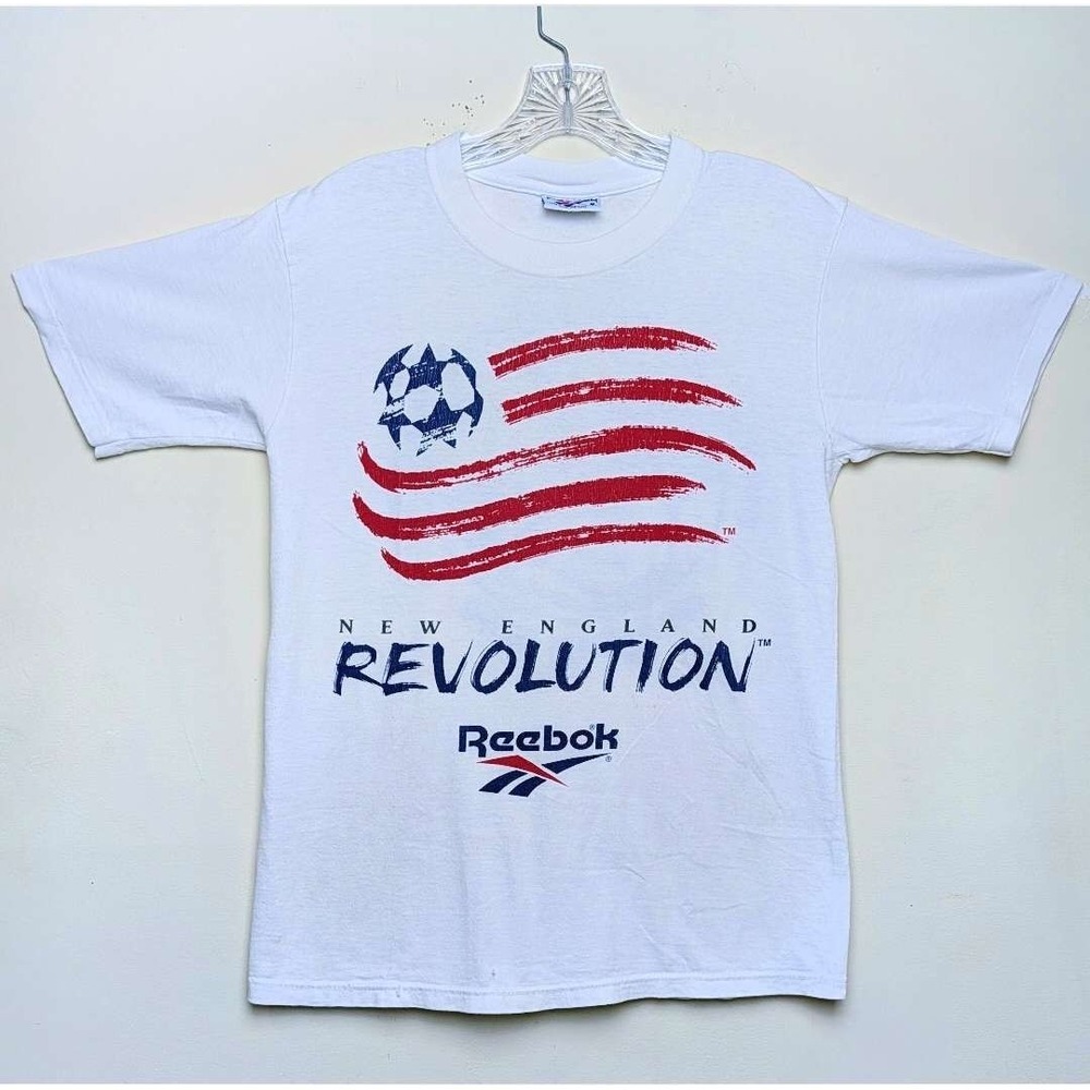 Vintage New England Revolution Reebok MLS Soccer‎ Camp 1996 90s Shirt Small